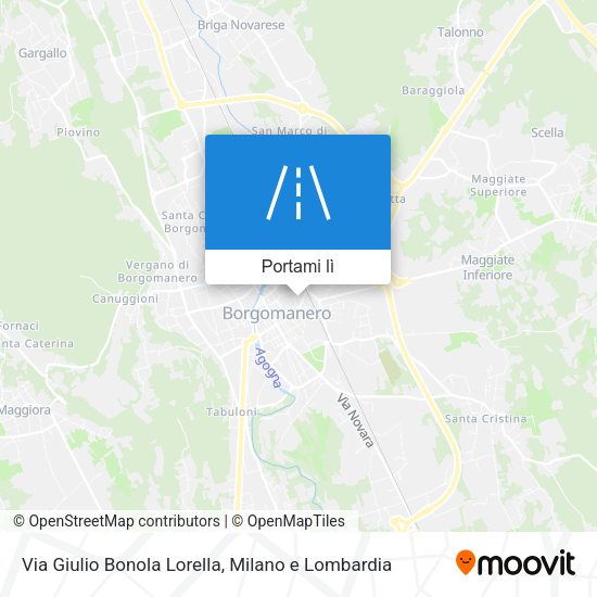 Mappa Via Giulio Bonola Lorella