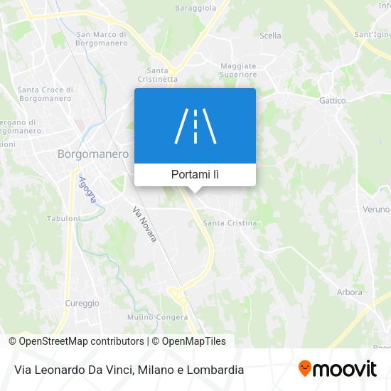 Mappa Via Leonardo Da Vinci
