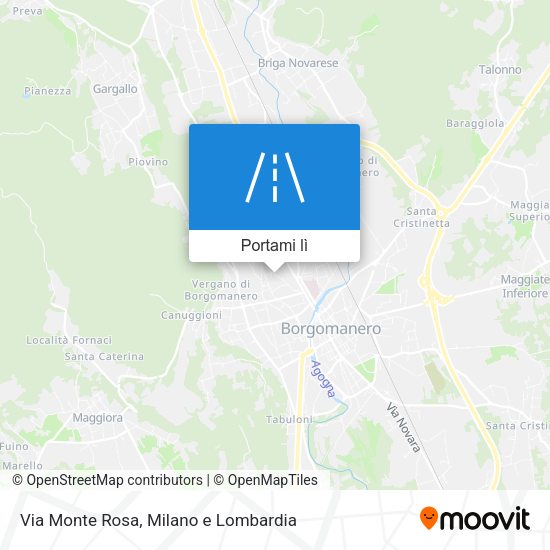Mappa Via Monte Rosa