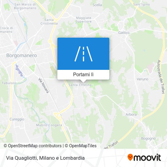 Mappa Via Quagliotti