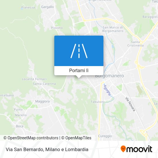 Mappa Via San Bernardo