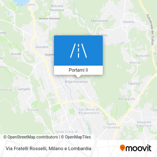 Mappa Via Fratelli Rosselli