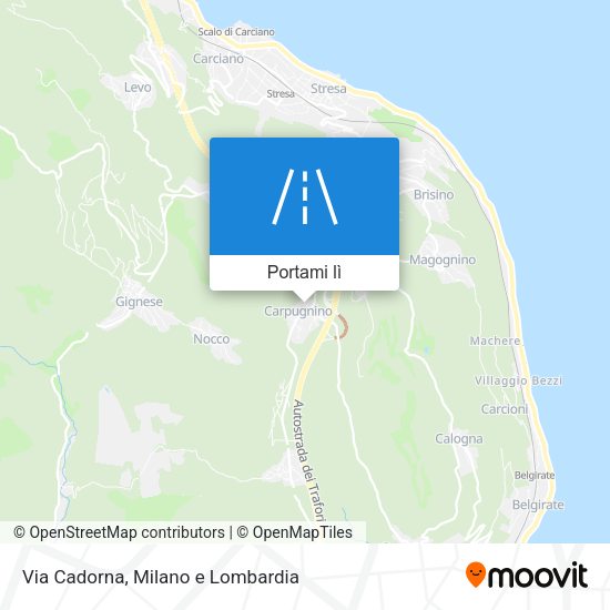 Mappa Via Cadorna