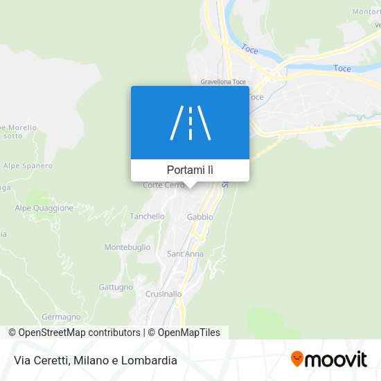 Mappa Via Ceretti