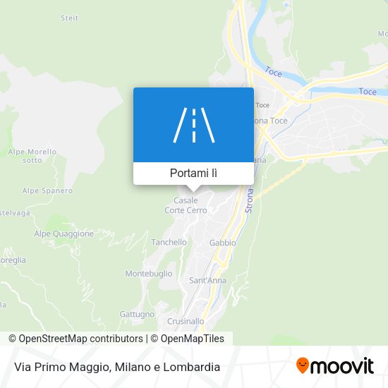 Mappa Via Primo Maggio