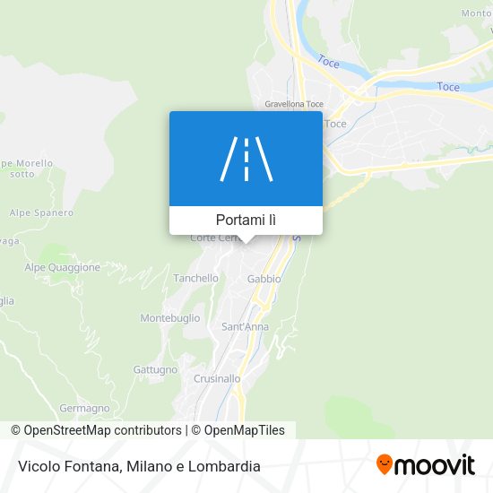 Mappa Vicolo Fontana
