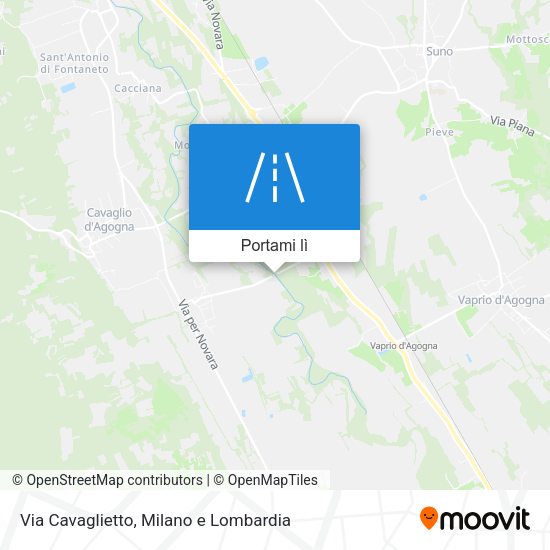 Mappa Via Cavaglietto