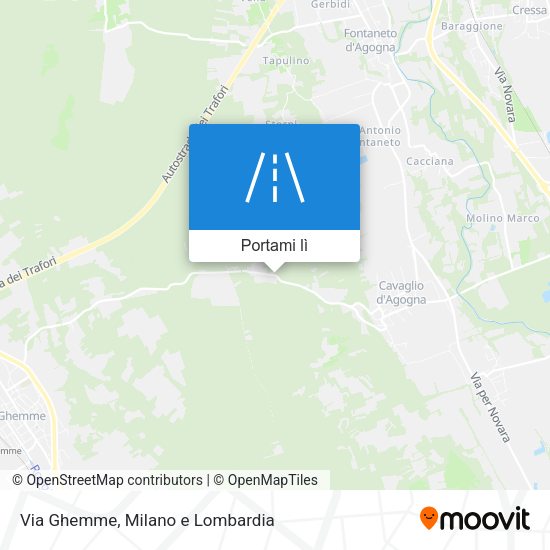 Mappa Via Ghemme