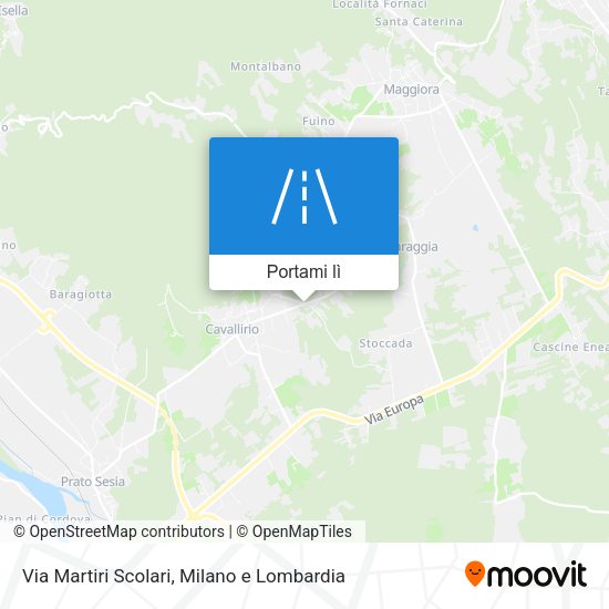 Mappa Via Martiri Scolari