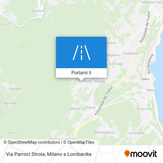 Mappa Via Parroci Strola