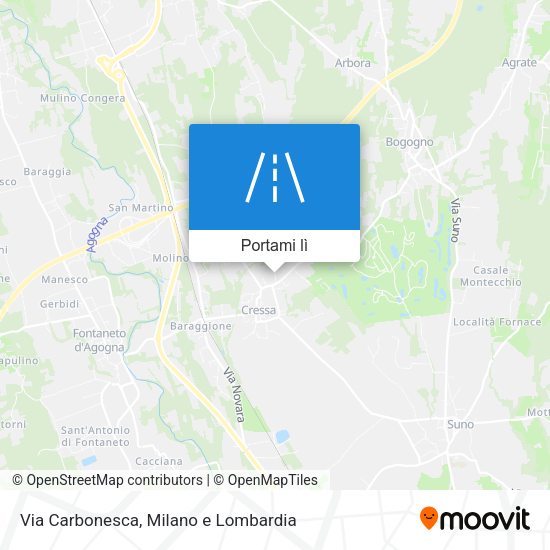Mappa Via Carbonesca