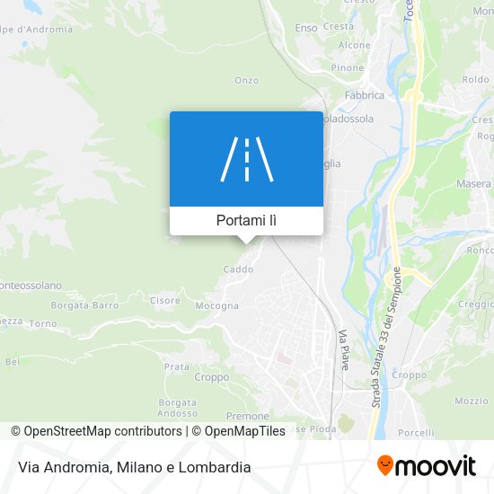 Mappa Via Andromia