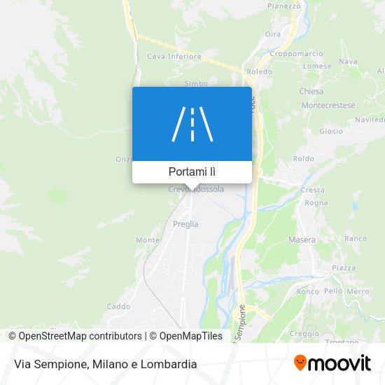 Mappa Via Sempione