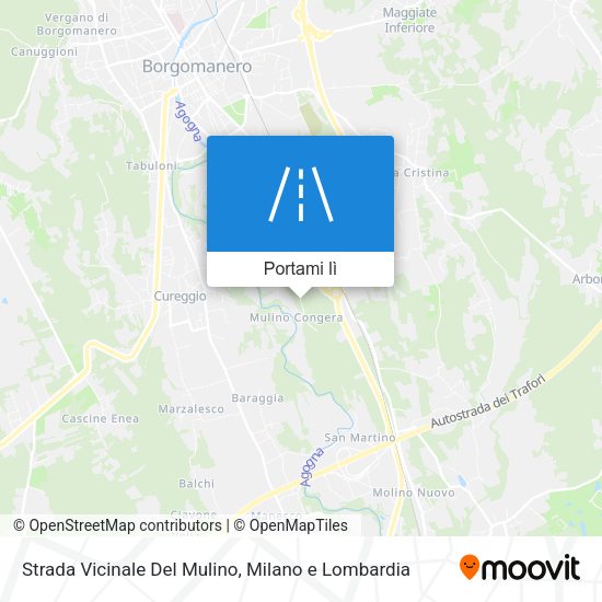 Mappa Strada Vicinale Del Mulino