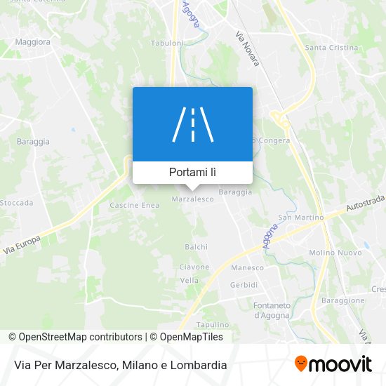 Mappa Via Per Marzalesco