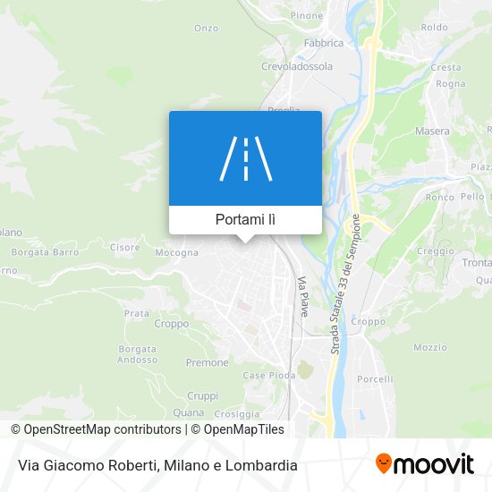Mappa Via Giacomo Roberti