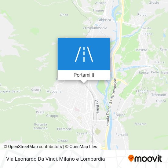 Mappa Via Leonardo Da Vinci
