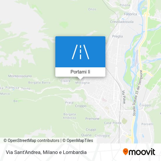 Mappa Via Sant'Andrea