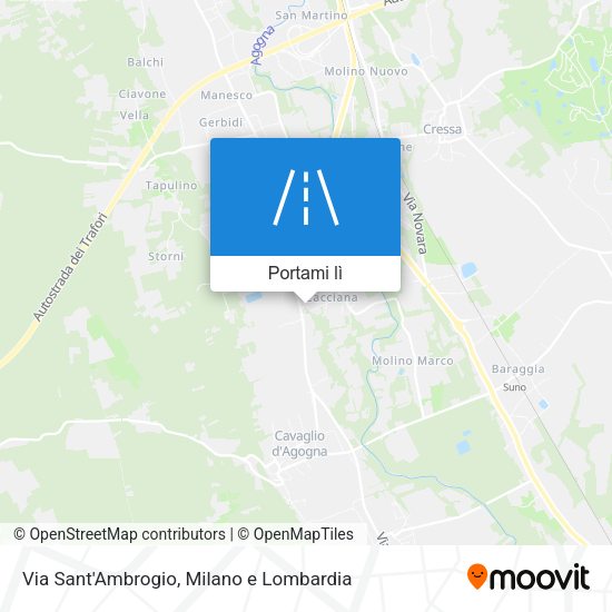 Mappa Via Sant'Ambrogio