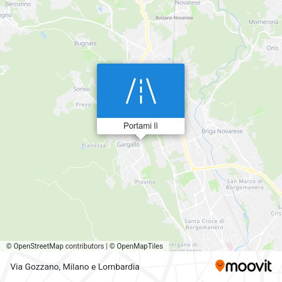 Mappa Via Gozzano