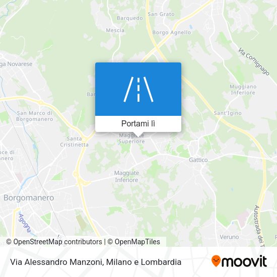 Mappa Via Alessandro Manzoni