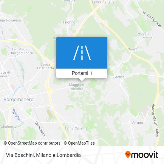 Mappa Via Boschini