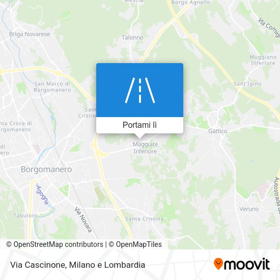 Mappa Via Cascinone
