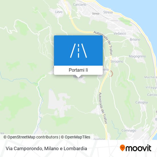 Mappa Via Camporondo