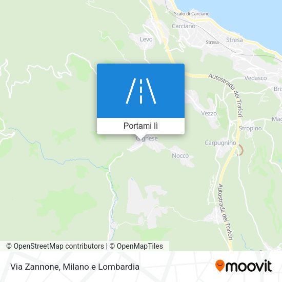 Mappa Via Zannone