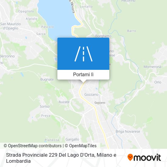 Mappa Strada Provinciale 229 Del Lago D'Orta