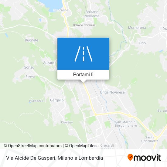 Mappa Via Alcide De Gasperi