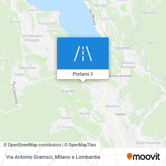 Mappa Via Antonio Gramsci