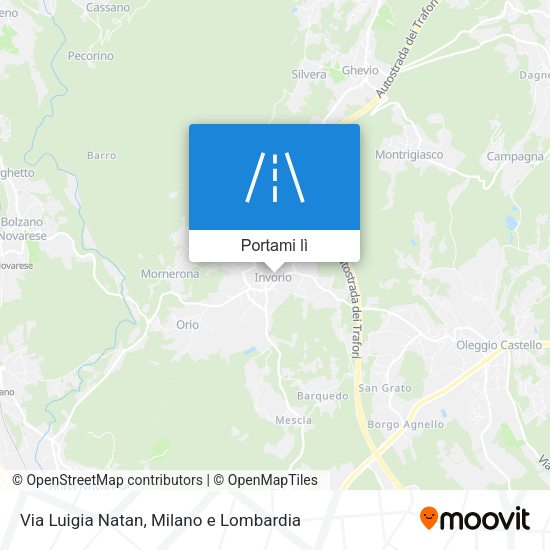 Mappa Via Luigia Natan