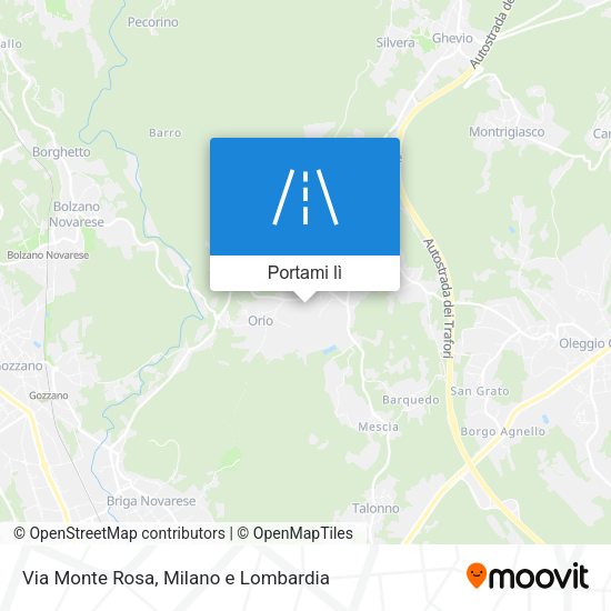 Mappa Via Monte Rosa