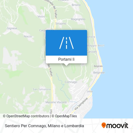 Mappa Sentiero Per Comnago