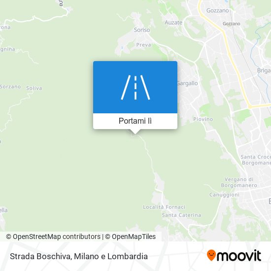 Mappa Strada Boschiva