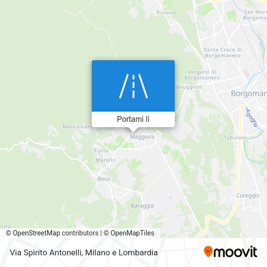 Mappa Via Spirito Antonelli