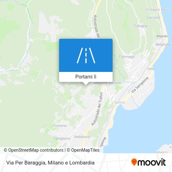Mappa Via Per Baraggia