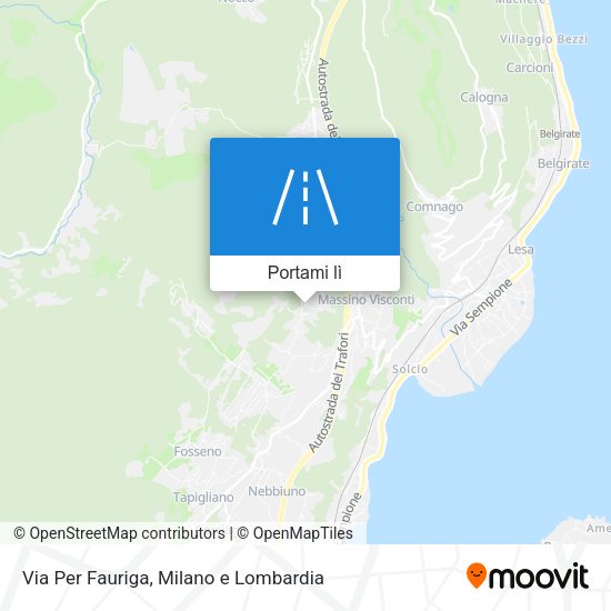Mappa Via Per Fauriga