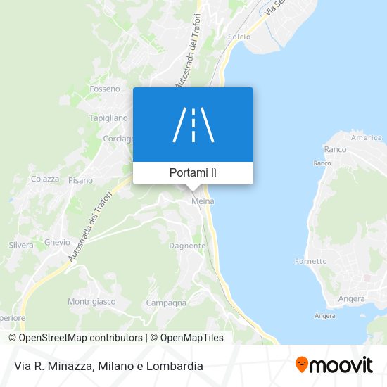 Mappa Via R. Minazza