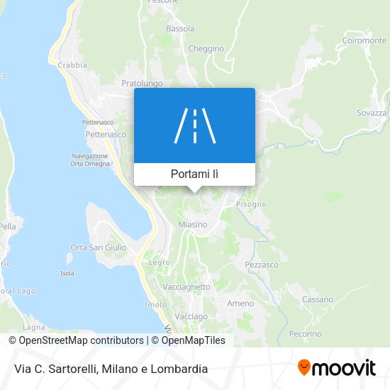Mappa Via C. Sartorelli