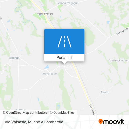Mappa Via Valsesia