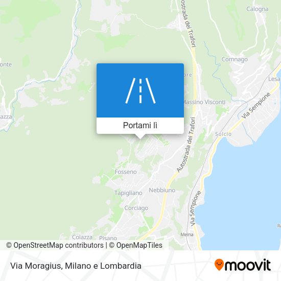 Mappa Via Moragius