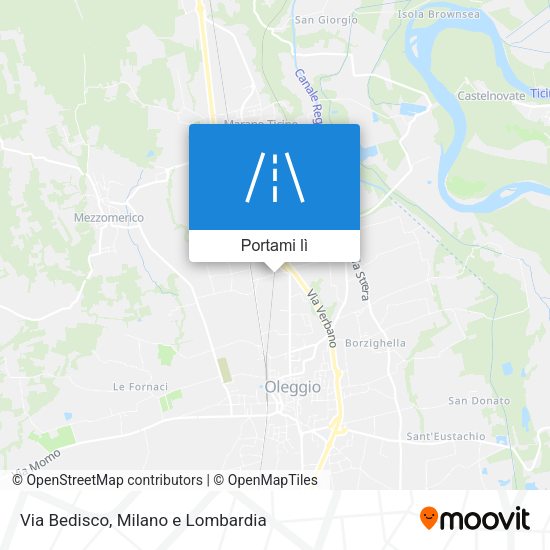 Mappa Via Bedisco