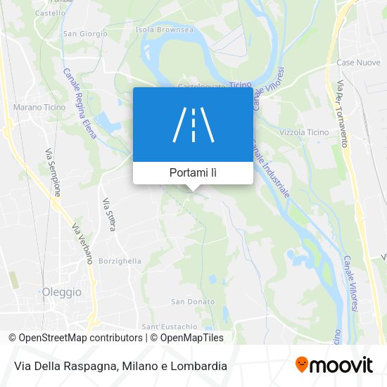 Mappa Via Della Raspagna