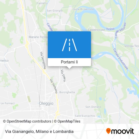 Mappa Via Gianangelo