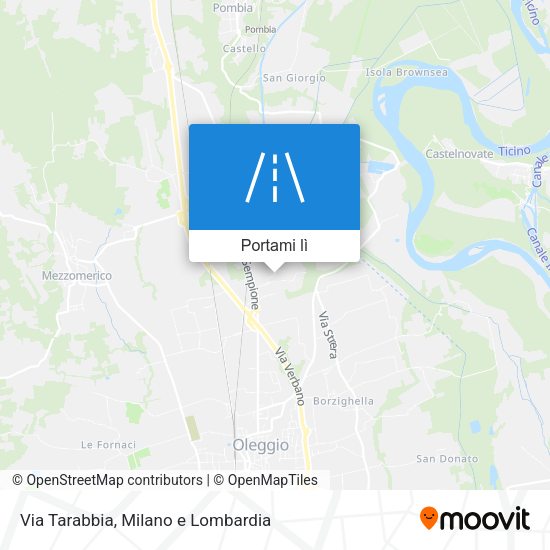 Mappa Via Tarabbia