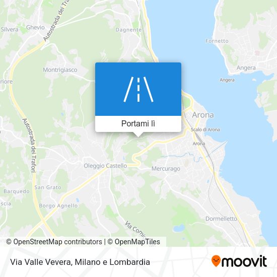 Mappa Via Valle Vevera