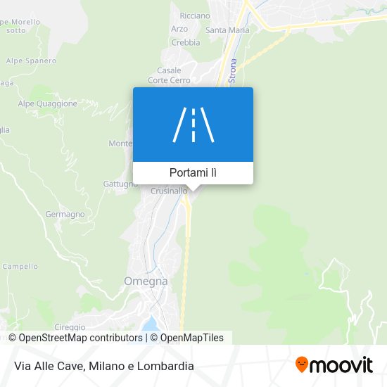 Mappa Via Alle Cave