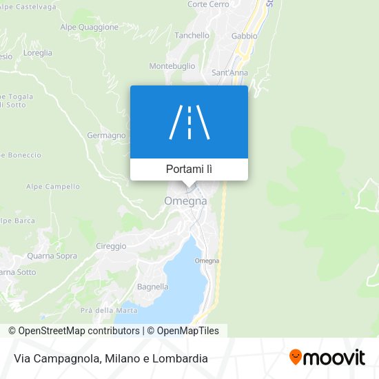 Mappa Via Campagnola